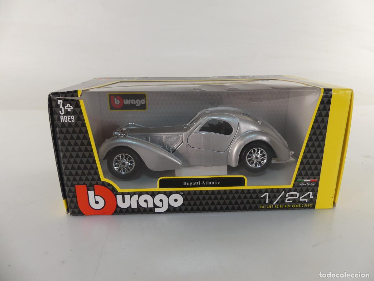 Coches a escala: COCHE DE ESCALA 1/24 BUGATTI ATLANTIC DE BURAGO - Foto 1