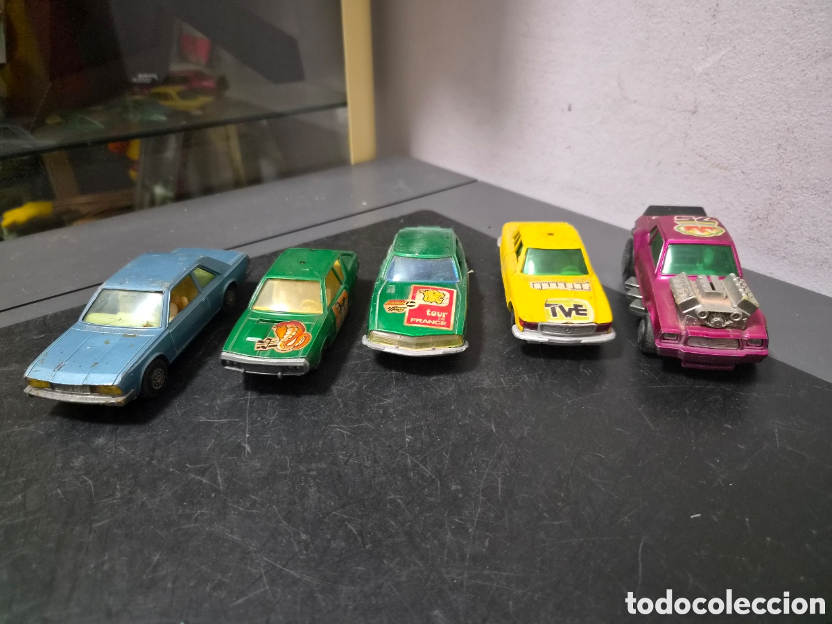 Coches a escala: GUISVAL GRAN LOTE COCHES FIAT 120 CITROEN SM MUSTANG Y MAS LOTE DE 5 ORIGINALES A&Ntilde;OS 80 ESCALA 1/37