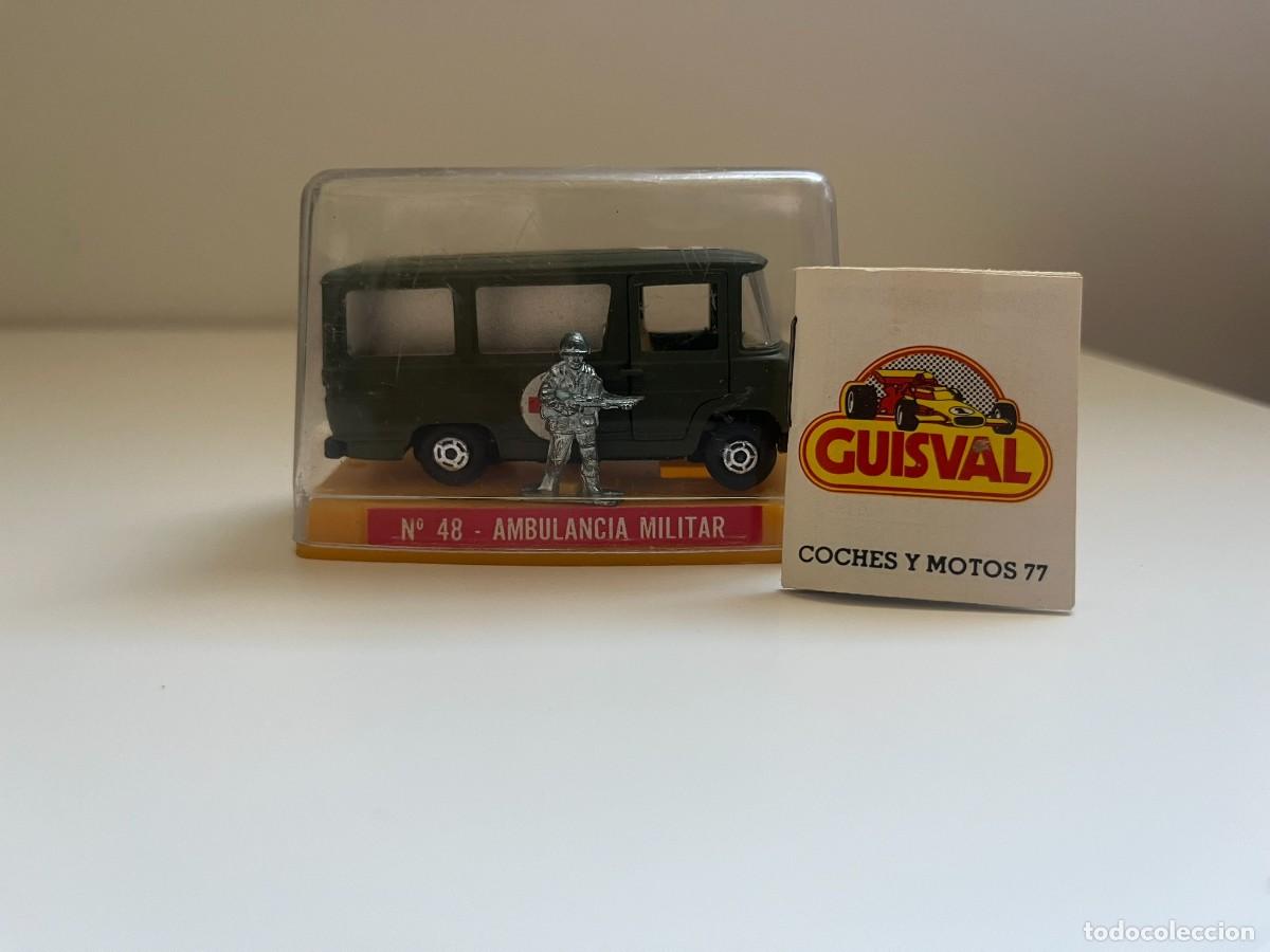 Coches a escala: Guisval N.&ordm; 48 Ambulancia Militar con Figura de Soldado - Completo con Peana, Urna y Cat&aacute;logo