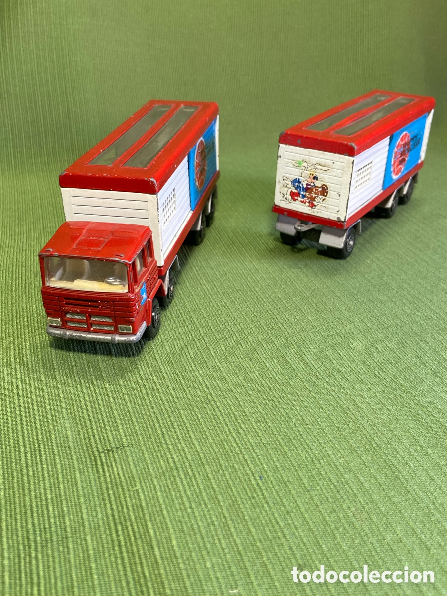 Coches a escala: Cami&oacute;n pegaso Mira. Miniatura. Transporte internacional. TIR.