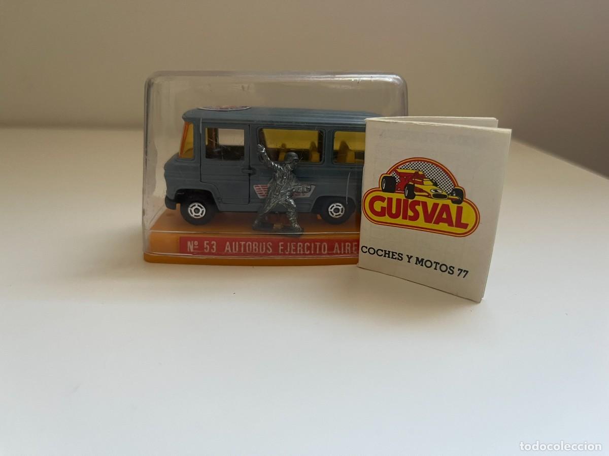 Coches a escala: Guisval N.&ordm; 53 Autob&uacute;s Ej&eacute;rcito del Aire con Figura de Soldado Original - Completo
