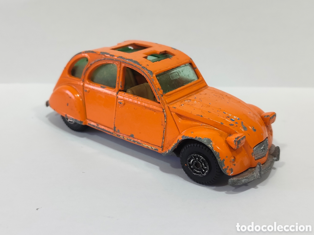 Coches a escala: TODO UN CLASICO CITROEN 2 CV GISVAL MADEN IN SPAIN de Color Naranja