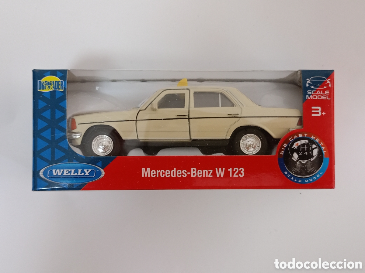 Coches a escala: Mercedes Benz W 123 taxi Welly