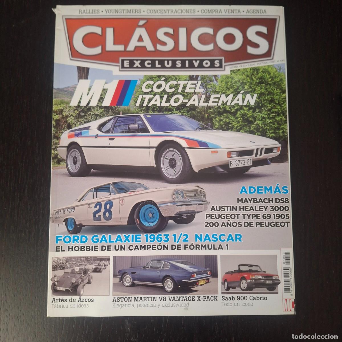 Coches a escala: CLASICOS EXCLUSIVOS N&ordm; 53 - BMW M1 ARTES DE ARCOS ASTON MARTIN V8 FORD GALAXIE NASCAR SAAB 900