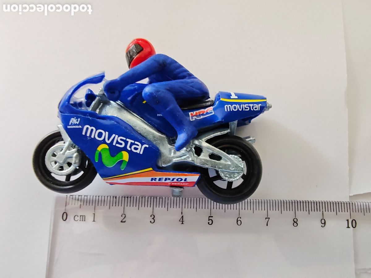 Coches a escala: moto miniatura guisval - movistar - car141