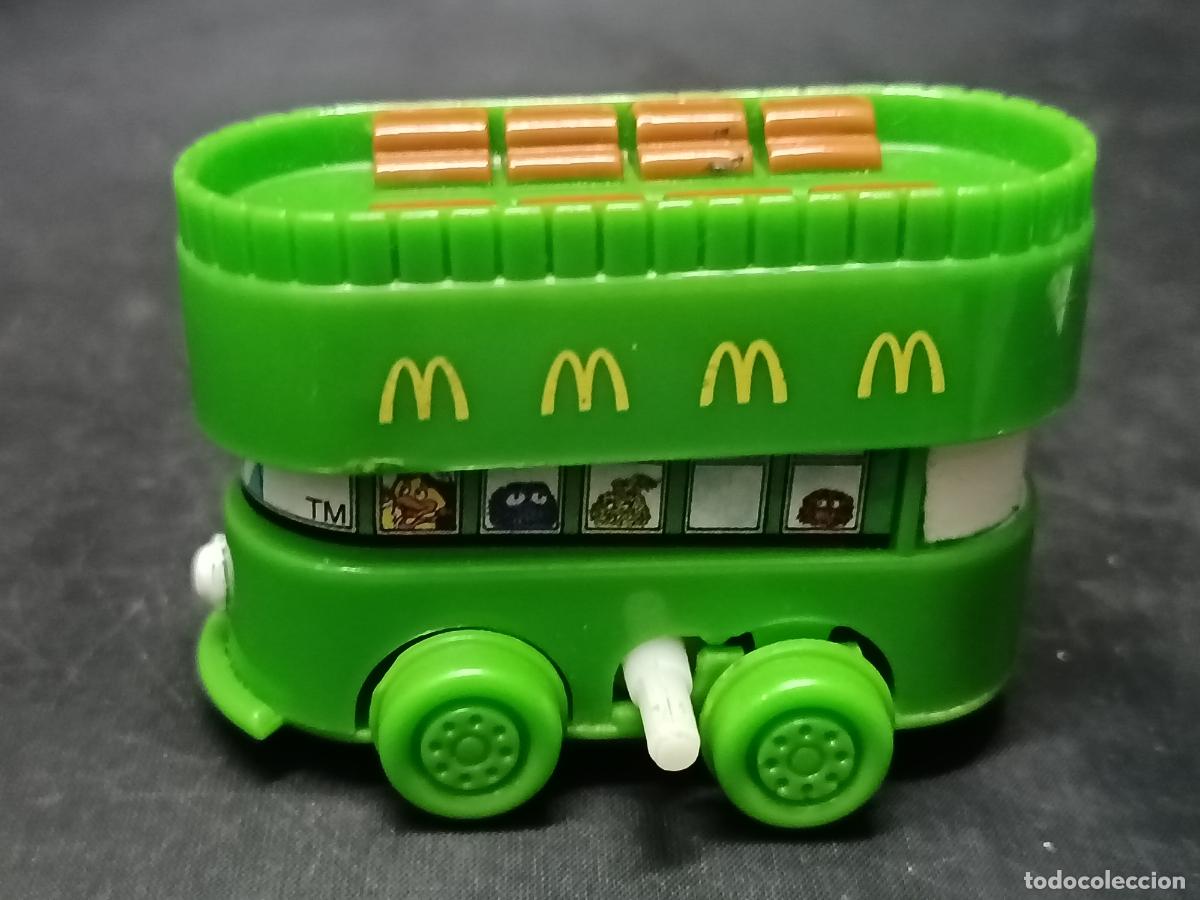 Coches a escala: Autobus dos pisos a cuerda McDonald's de 1994. 8 cm.