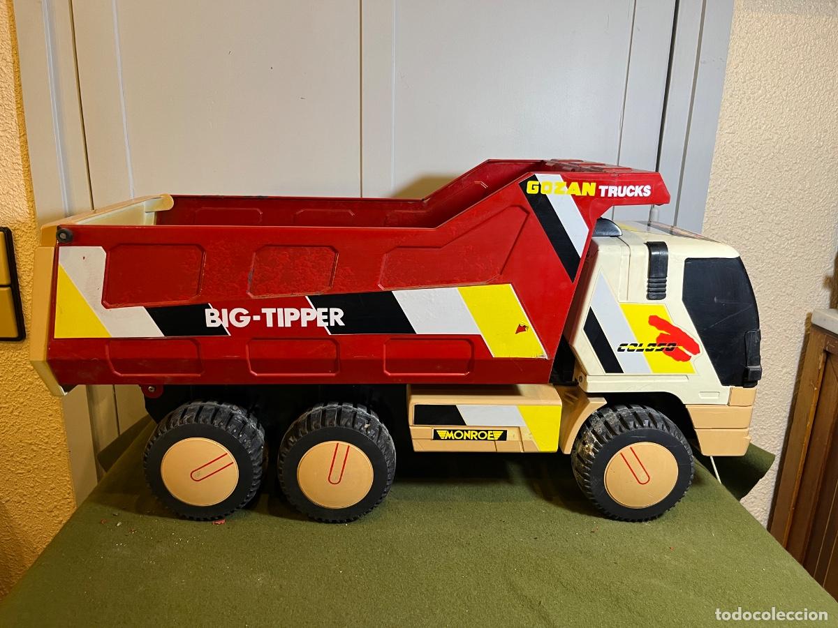 Coches a escala: Gran cami&oacute;n volquete GOZ&Aacute;N Coloso Big-Tipper Ref. 801 &ndash; Cami&oacute;n met&aacute;lico vintage Made in Spain a&ntilde;os 8