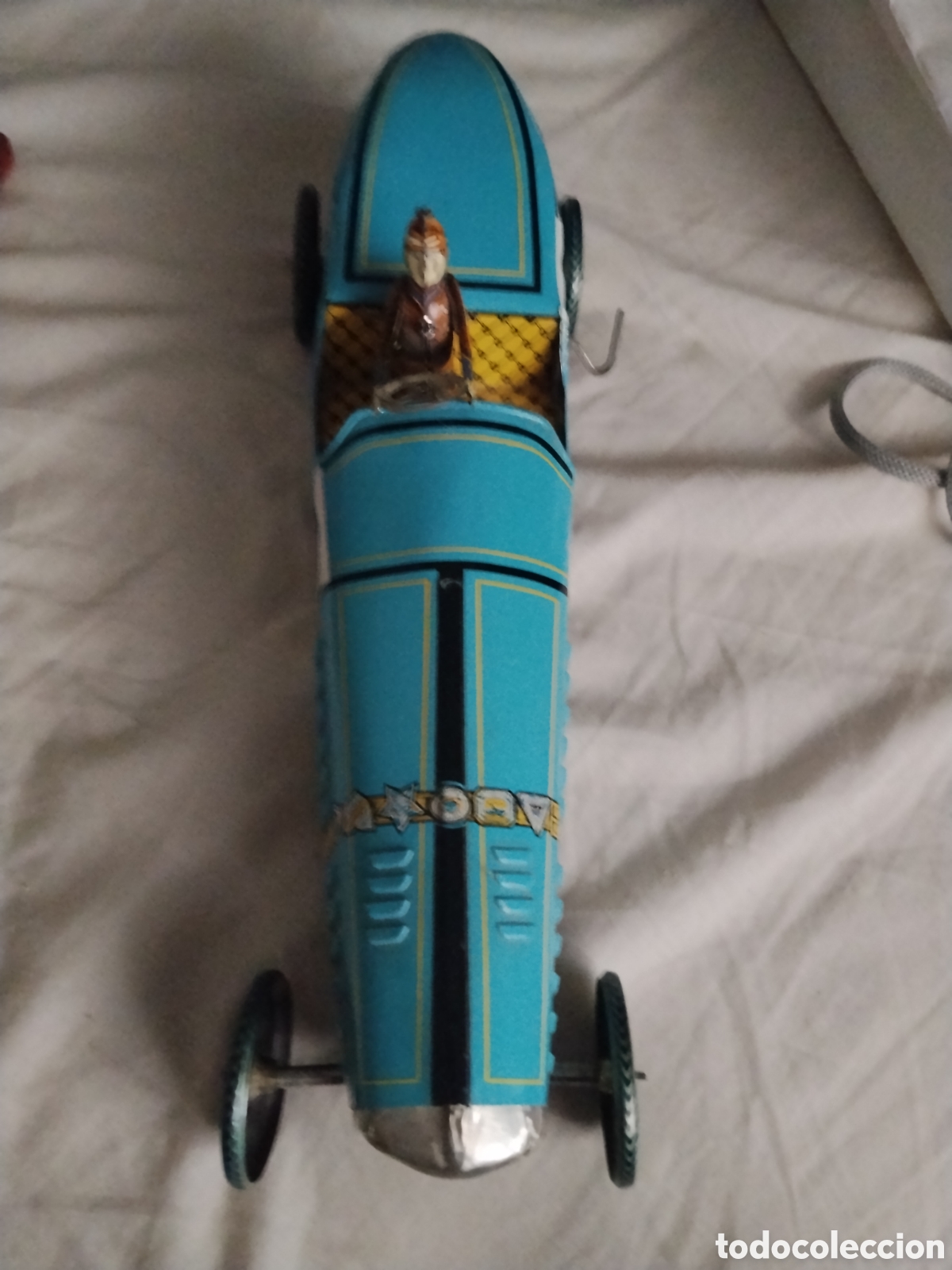 Coches a escala: CARRITO DE CARRERA ANTIGUO DE HOJALATA