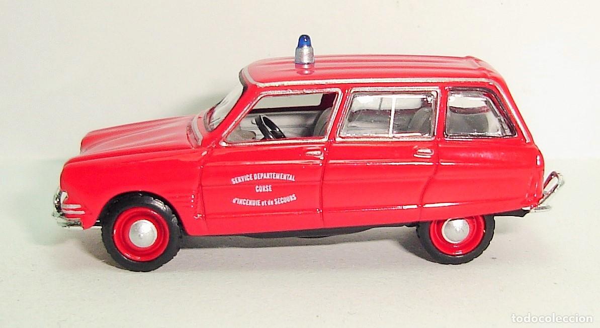 Coches a escala: CITROEN AMI 6 BREAK BOMBEROS NOREV UNIVERSAL HOBBIES ESCALA 1:87