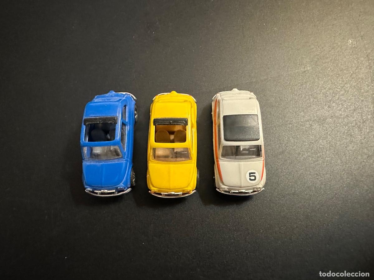 Coches a escala: Lote 3 miniaturas Fiat 500 Busch 1:87 (HO)
