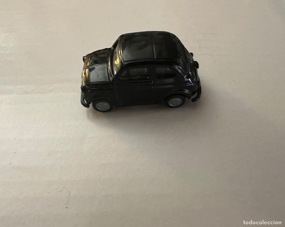 Coches a escala: Fiat 500 I.M.U. negro en escala 1:87 (HO) vintage