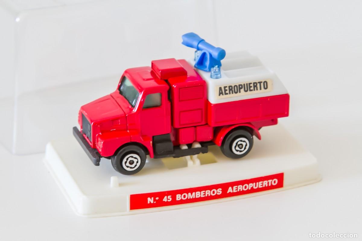 Coches a escala: Coche miniatura Guisval Camion Volvo Bomberos Aeropuerto 45