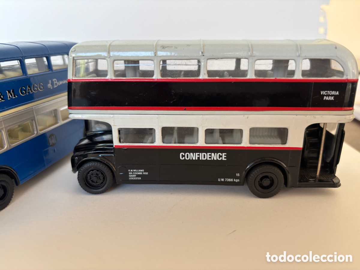Coches a escala: Lote autobuses Corgi dos pisos - Foto 4