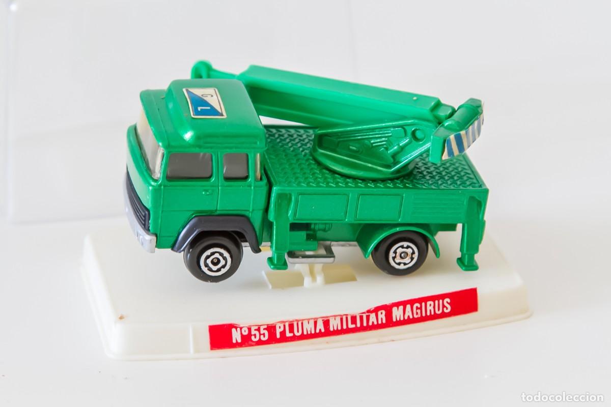 Coches a escala: Coche miniatura Guisval Camion Pluma Militar Magirus 55