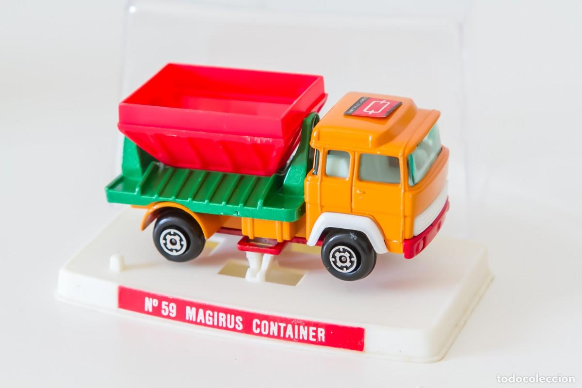 Coches a escala: Coche miniatura Guisval Camion Magirus Container 59