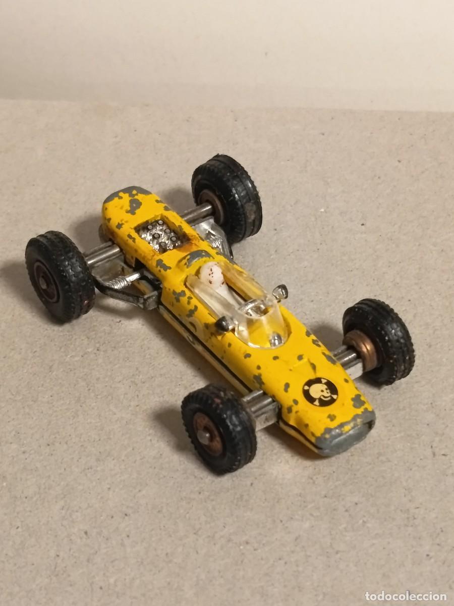 Coches a escala: COCHE METALICO ANTIGUO REDONDO N&deg;3 BRABHAM - REPCO - F1 FABRICADO EN ESPA&Ntilde;A