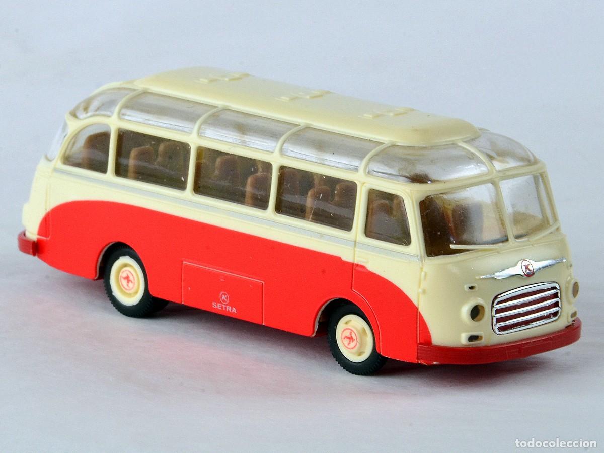 Coches a escala: Brekina 1:87 H0 Autocar K&auml;ssbohrer-Setra S6 Impecable con Caja