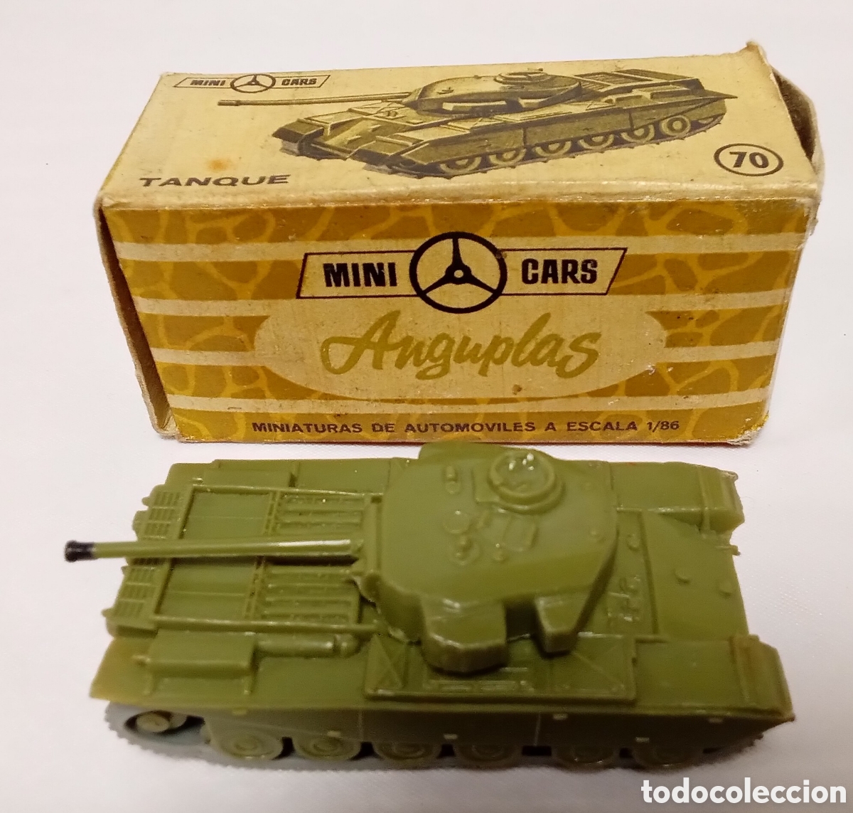 Coches a escala: Tanque Mark III Centurion n&ordm; 70 pl&aacute;stico esc 1/86 H0 Anguplas Mini cars