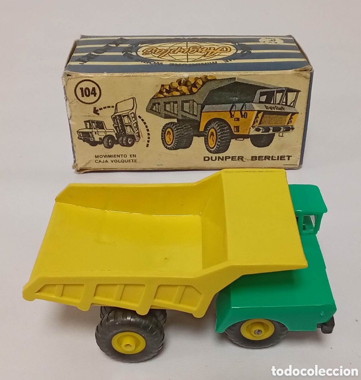 Coches a escala: Dumper Berliet n&ordm;104 pl&aacute;stico esc 1/86 H0 Anguplas Mini cars
