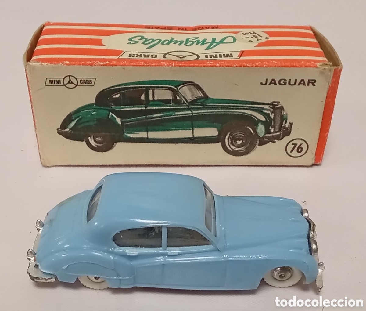 Coches a escala: Jaguar n&deg;76 pl&aacute;stico esc 1/86 H0 Anguplas Mini cars