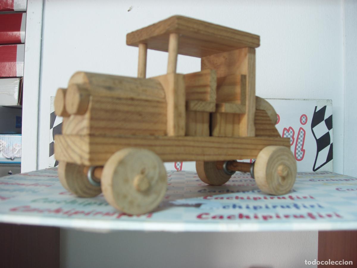 Coches a escala: COCHE CLASICO DE MADERA MIDE 18 X 12 CM. BONITO,RARO