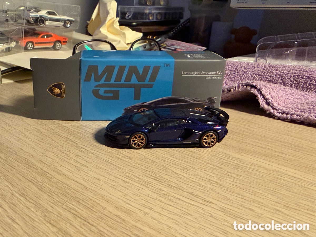 Coches a escala: MINI GT 343 Lamborghini Aventador SVJ Viola Aletheia 1:64