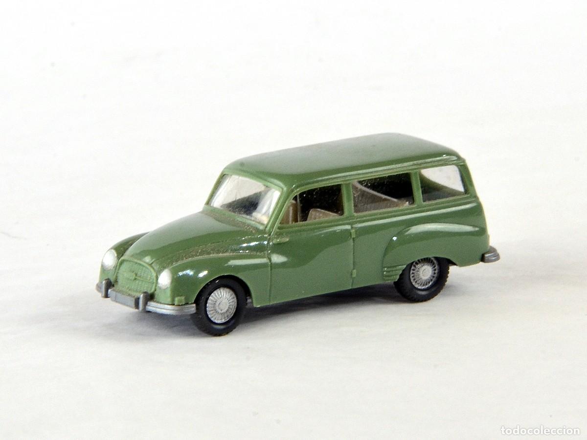 Coches a escala: Wiking Escala H0 1:87 DKW 1000 Universal Verde
