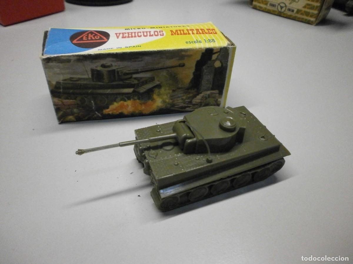 Coches a escala: micro miniaturas eko 1:88 vehiculos militares con caja tiger 1 alemania