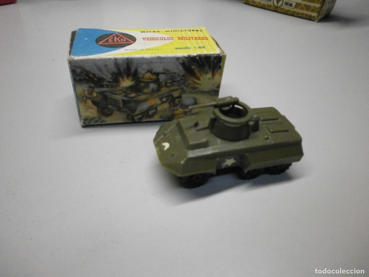 Coches a escala: micro miniaturas eko 1:88 vehiculos militares con caja m- 8 coche blindado usa