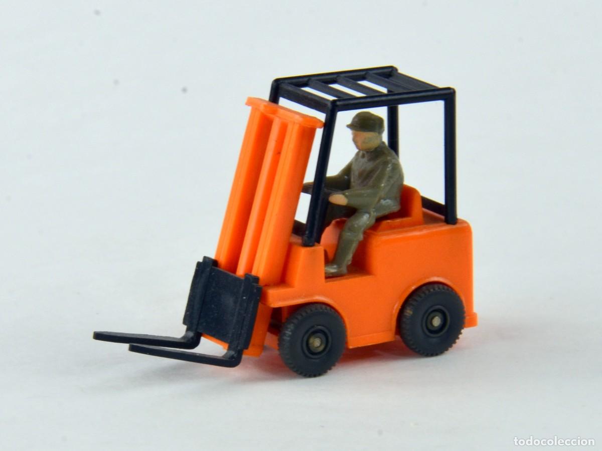 Coches a escala: Wiking Escala 1:87 H0 Carretilla Elevadora con Figura