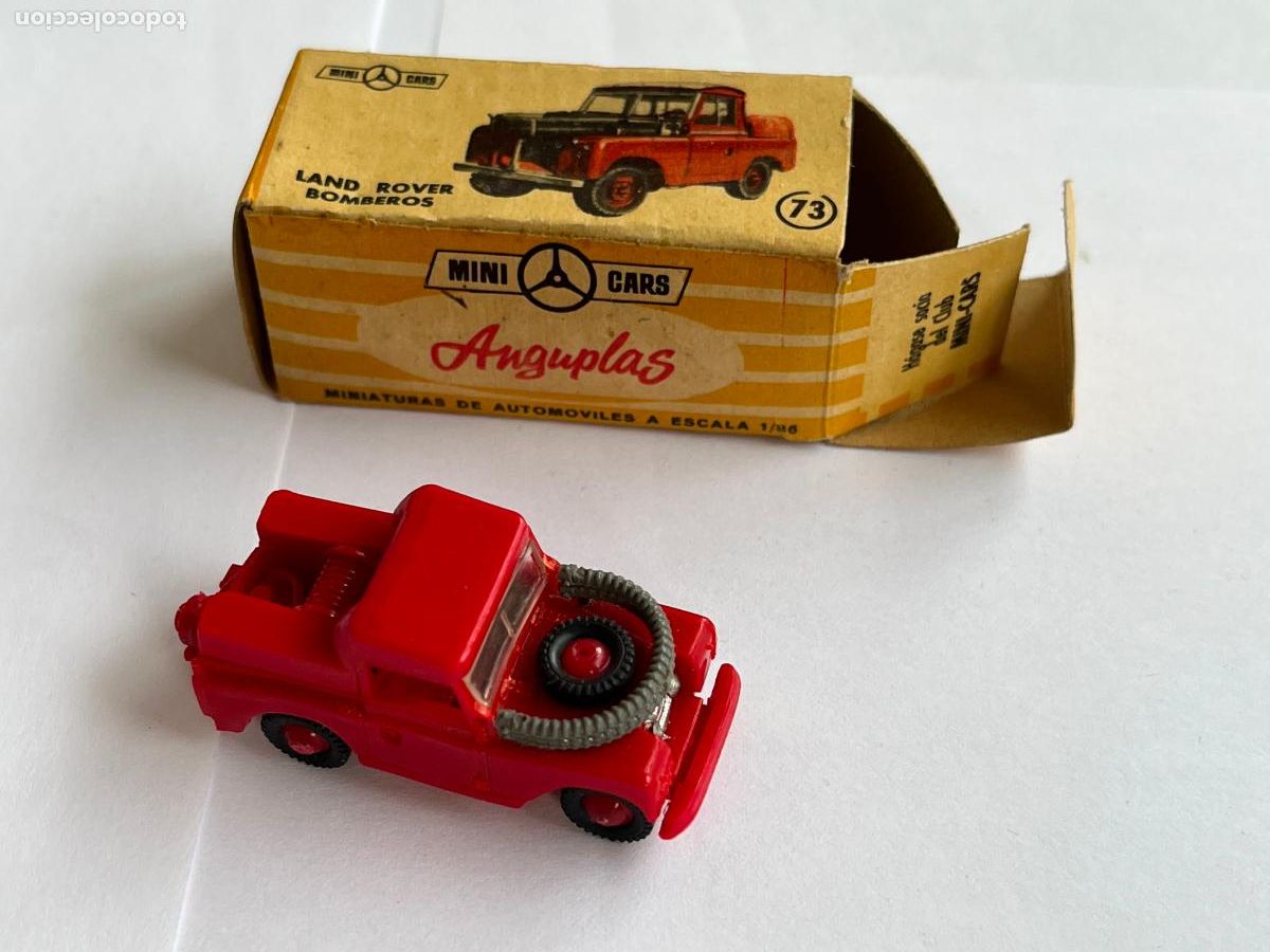 Coches a escala: ANGUPLAS MINI CARS - N&ordm; 73 LAND ROVER BOMBEROS