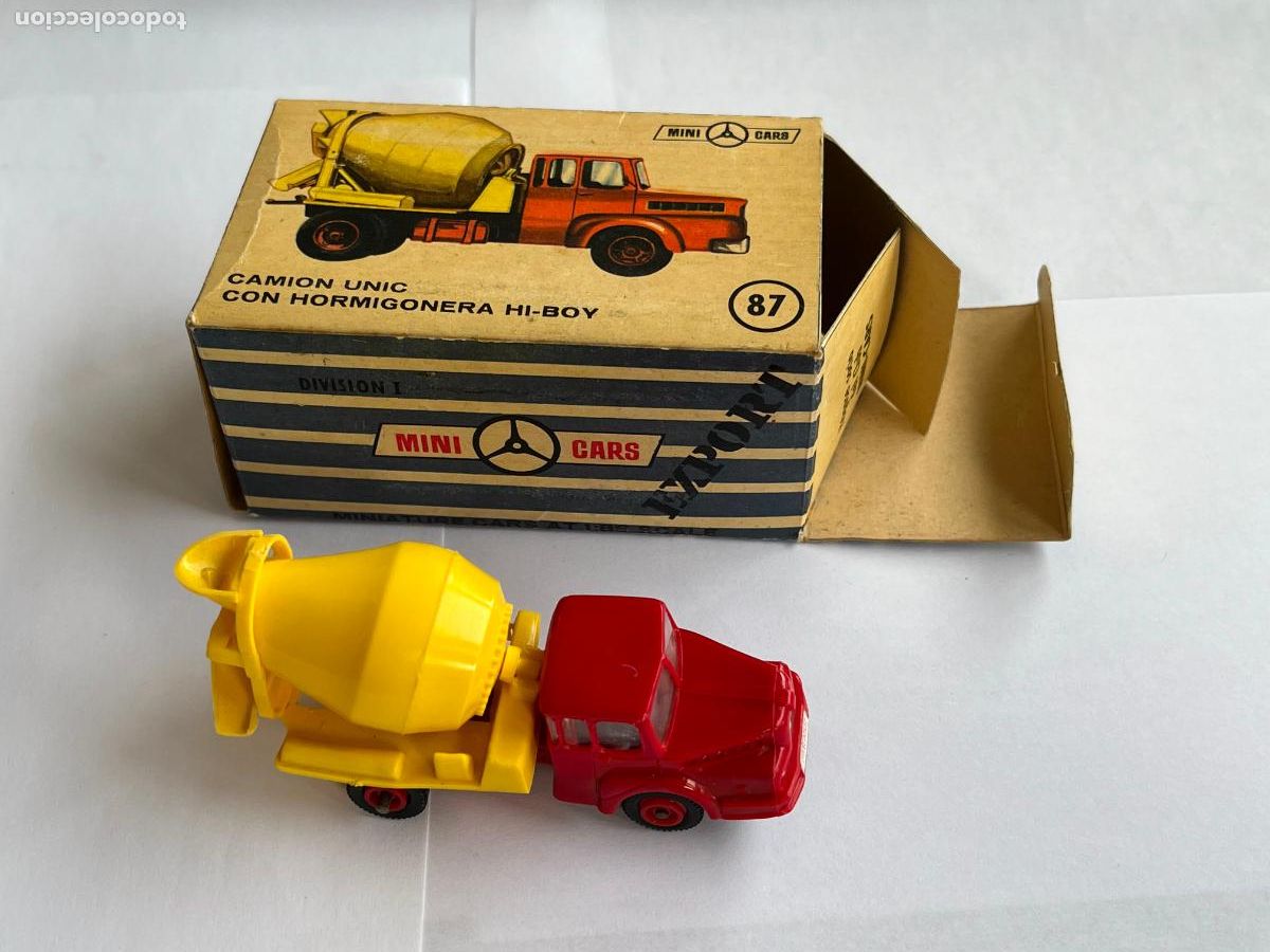 Coches a escala: ANGUPLAS MINI CARS - N&ordm; 87 CAMION UNIC CON HORMIGONERA HI-BOY