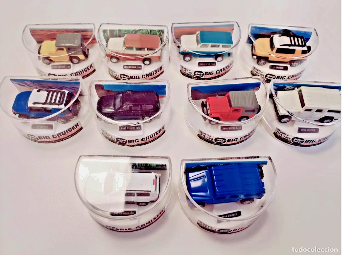 Coches a escala: Suntory BOSS Coffee Toyota 4WD &ndash; Colecci&oacute;n completa de 10 miniaturas con c&aacute;psulas originales