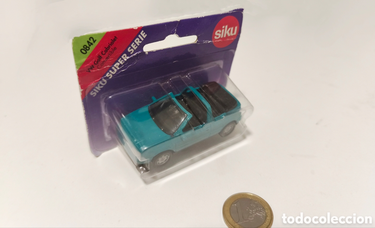 Coches a escala: Coche miniatura Volkswagen Golf Cabrio Siku 1/64