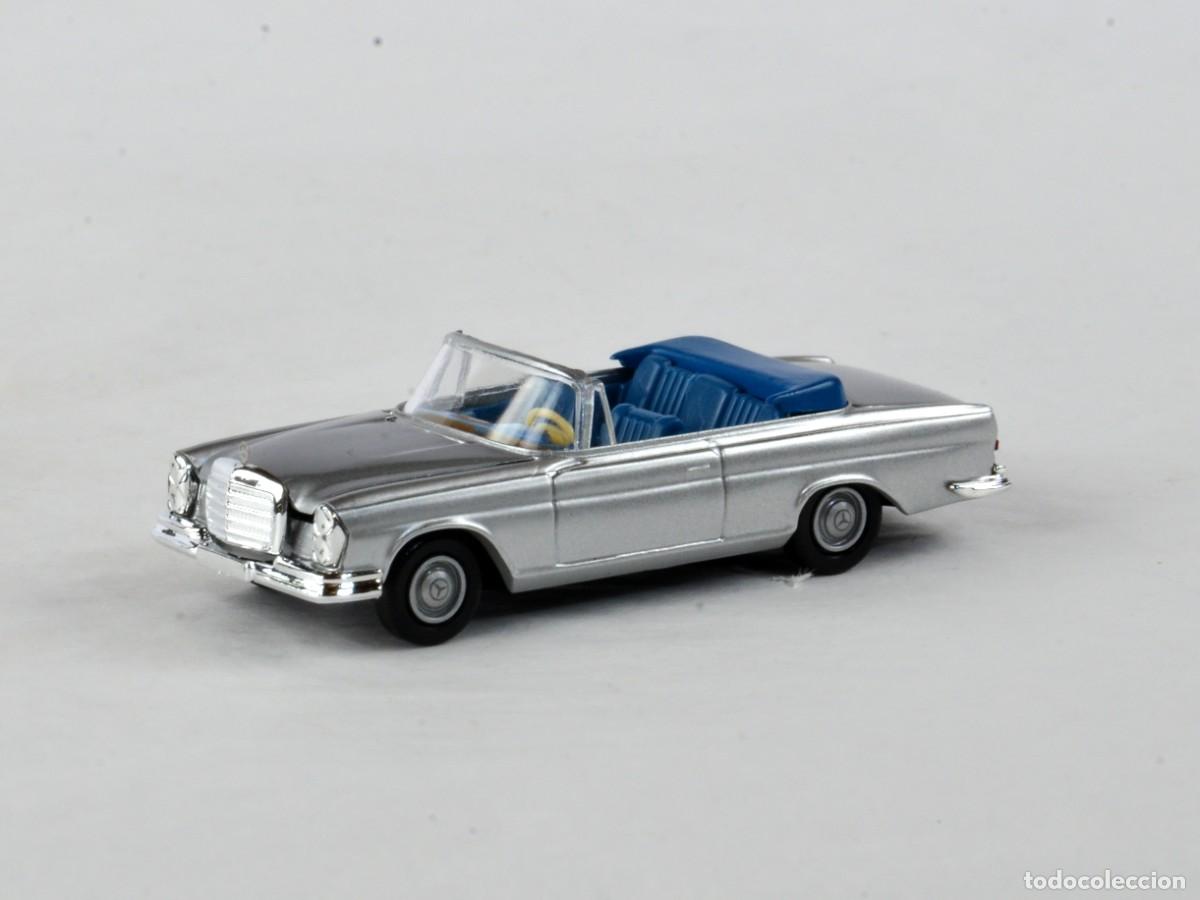 Coches a escala: Brekina TD Escala 1:87 H0 Mercedes Benz 280SE Cabrio Plata Impecable con Caja