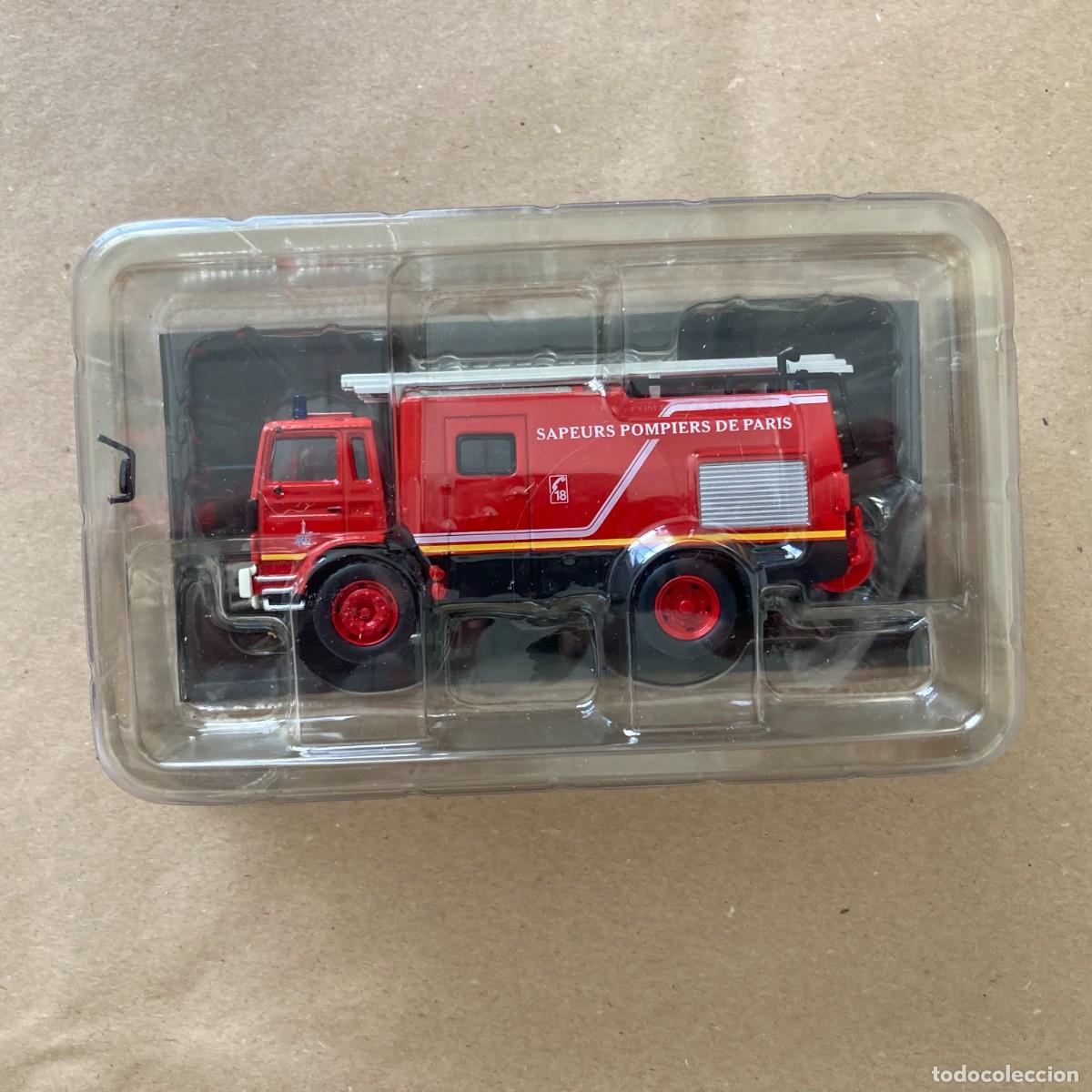 Coches a escala: CAMI&Oacute;N BOMBEROS COLECCI&Oacute;N DELPRADO, 1985 FOURGON D'APPUI RENAULT SAPEURS POMPIERS PARIS, ESCALA 1:64