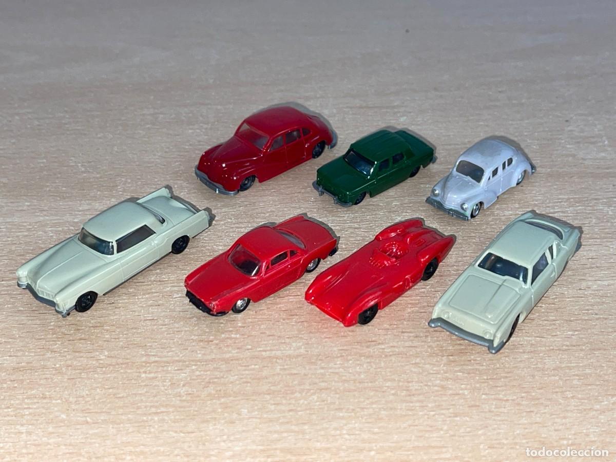 Coches a escala: Lote 7 Coches EKO originales Mercedes Studebaker Renault 8 4CV BMW esc. 1:86 1:87 1:88 Made in Spain