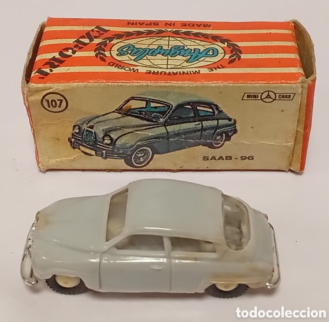 Coches a escala: Saab 96 n&deg;107 pl&aacute;stico esc 1/86 H0 Anguplas Mini cars