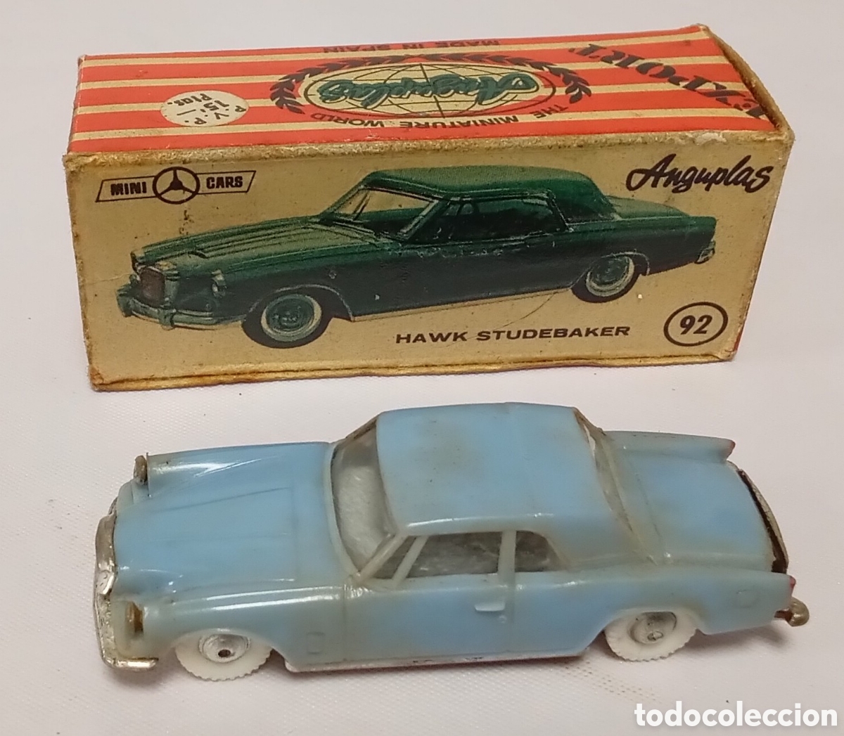 Coches a escala: Hawk Studebaker n&deg;92 pl&aacute;stico esc 1/86 H0 Anguplas Mini cars
