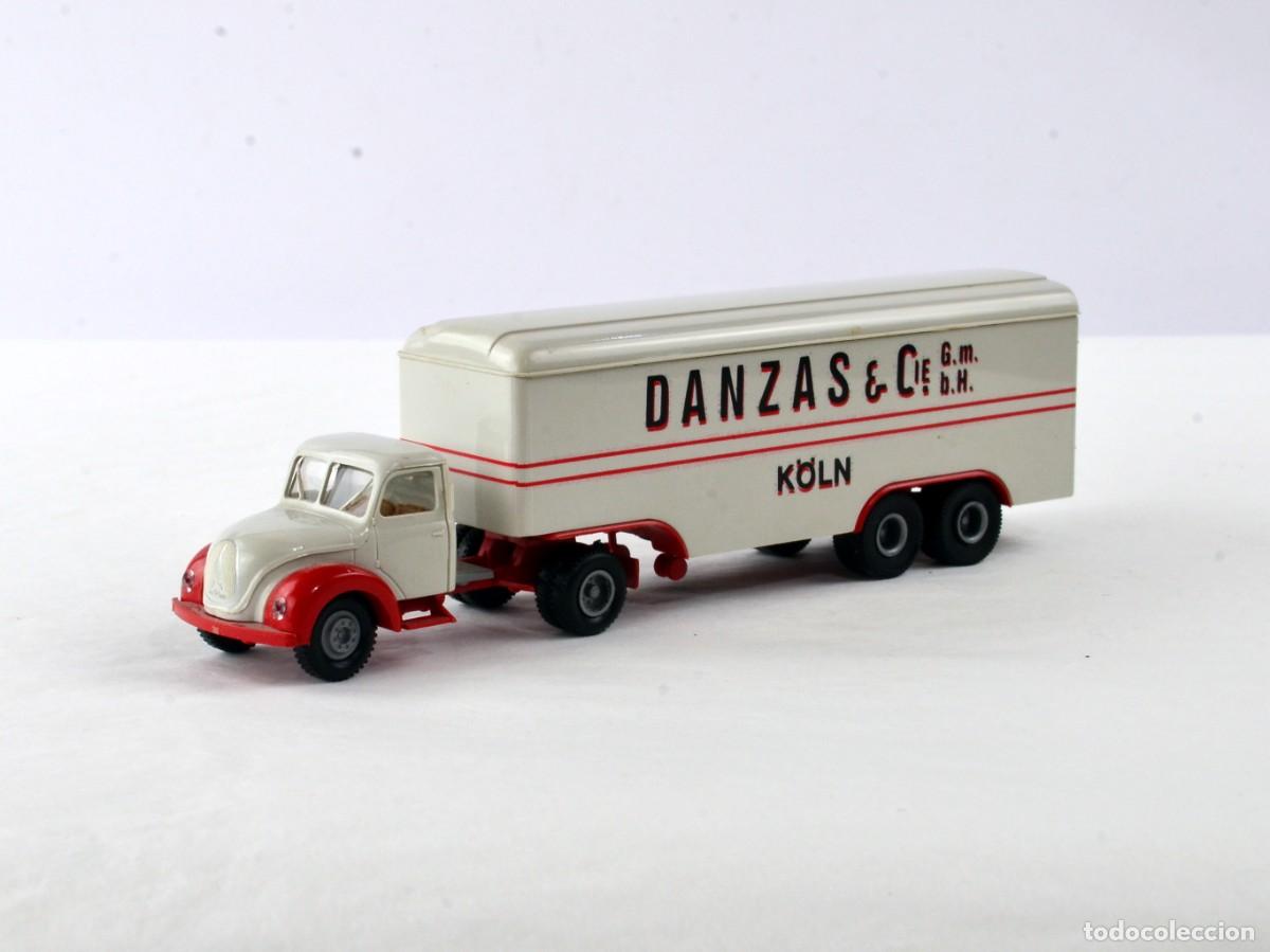 Coches a escala: Brekina Escala 1:87 H0 Cami&oacute;n Articulado Magirus Deutz Mercur Danzas
