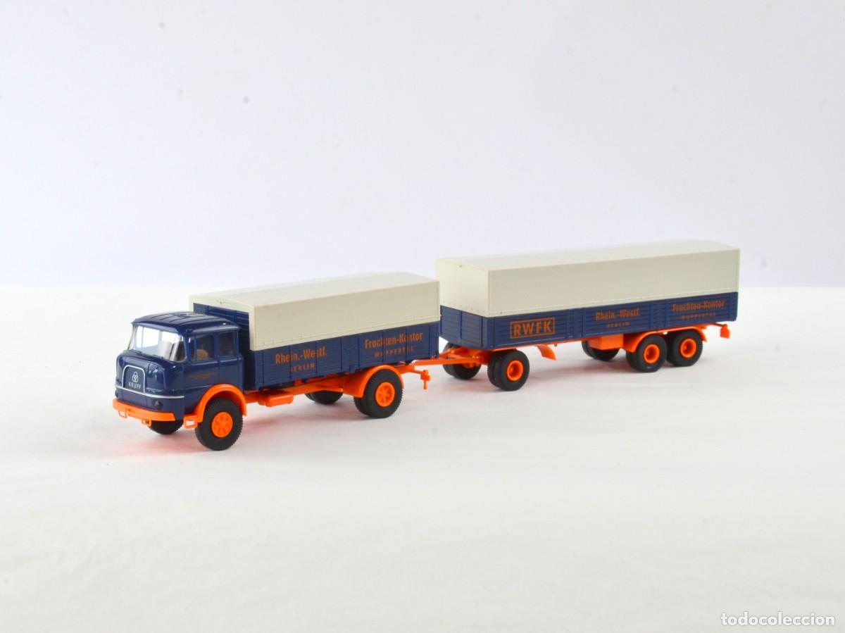 Modellautos: Brekina Escala H0 1:87 Cami&oacute;n Krupp LF980 con Remolque RWFK