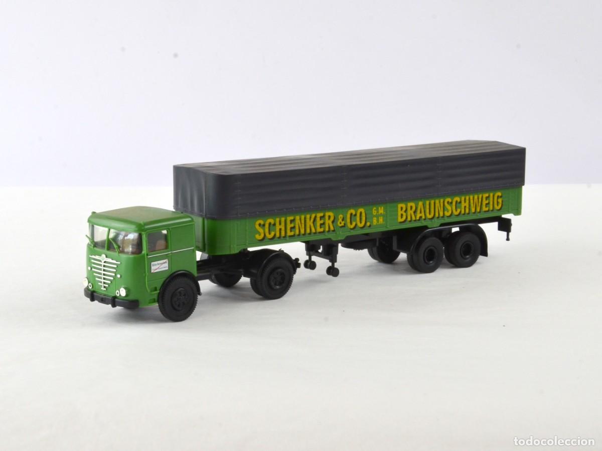 Voitures &agrave; l'&eacute;chelle: Brekina Escala 1:87 H0 Cami&oacute;n Articulado B&uuml;ssing LS11 Schenker