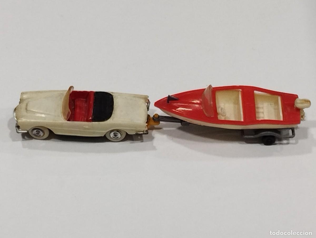 Model Cars: Seat Serra Cabriolet con Remolque y Barca Rocca - Mini Cars Anguplas (HO / 1:86)