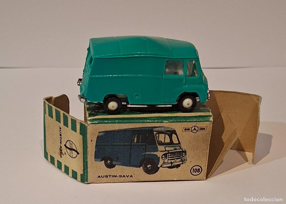 Coches a escala: AUSTIN SAVA CON CAJA, ANGUPLAS MINICARS N&ordm; 108 ESCALA 1/86 H0