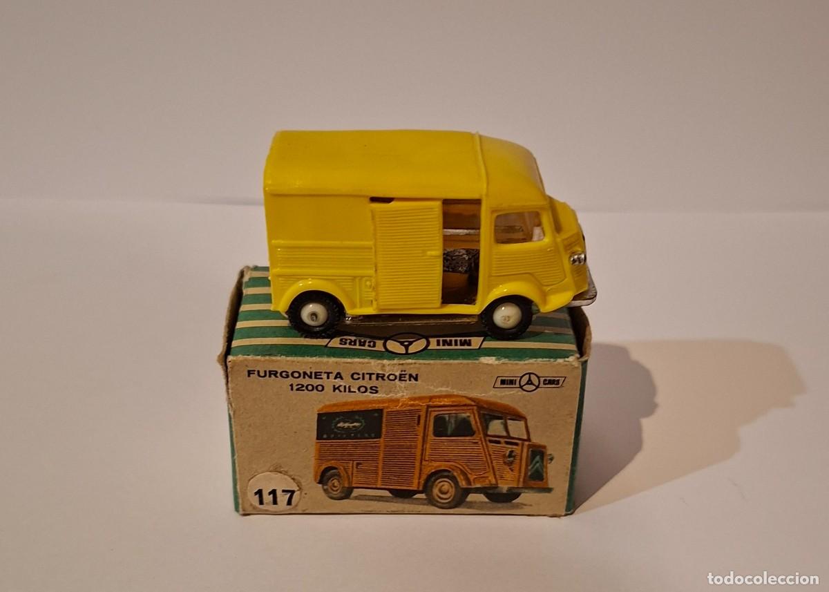 Coches a escala: FURGONETA CITRO&Euml;N 1200 CON CAJA. ANGUPLAS MINICARS N&ordm; 117 N.A. ESCALA 1/86 H0