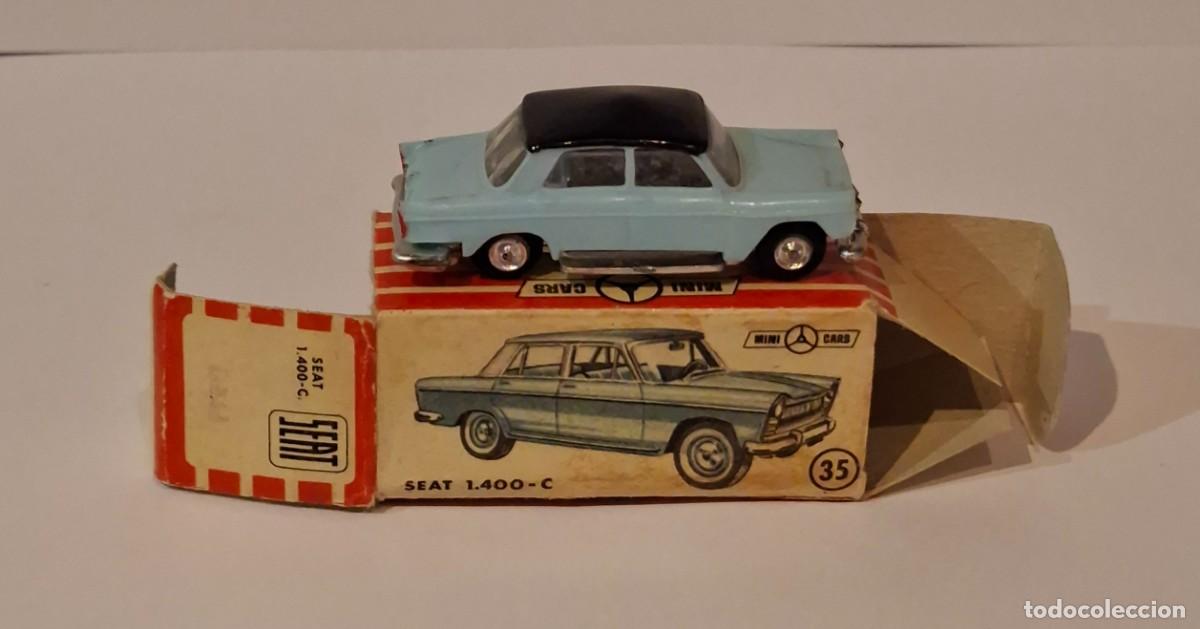 Coches a escala: SEAT 1400-C CON CAJA, ANGUPLAS MINICARS N&ordm; 35. ESCALA 1/86 H0