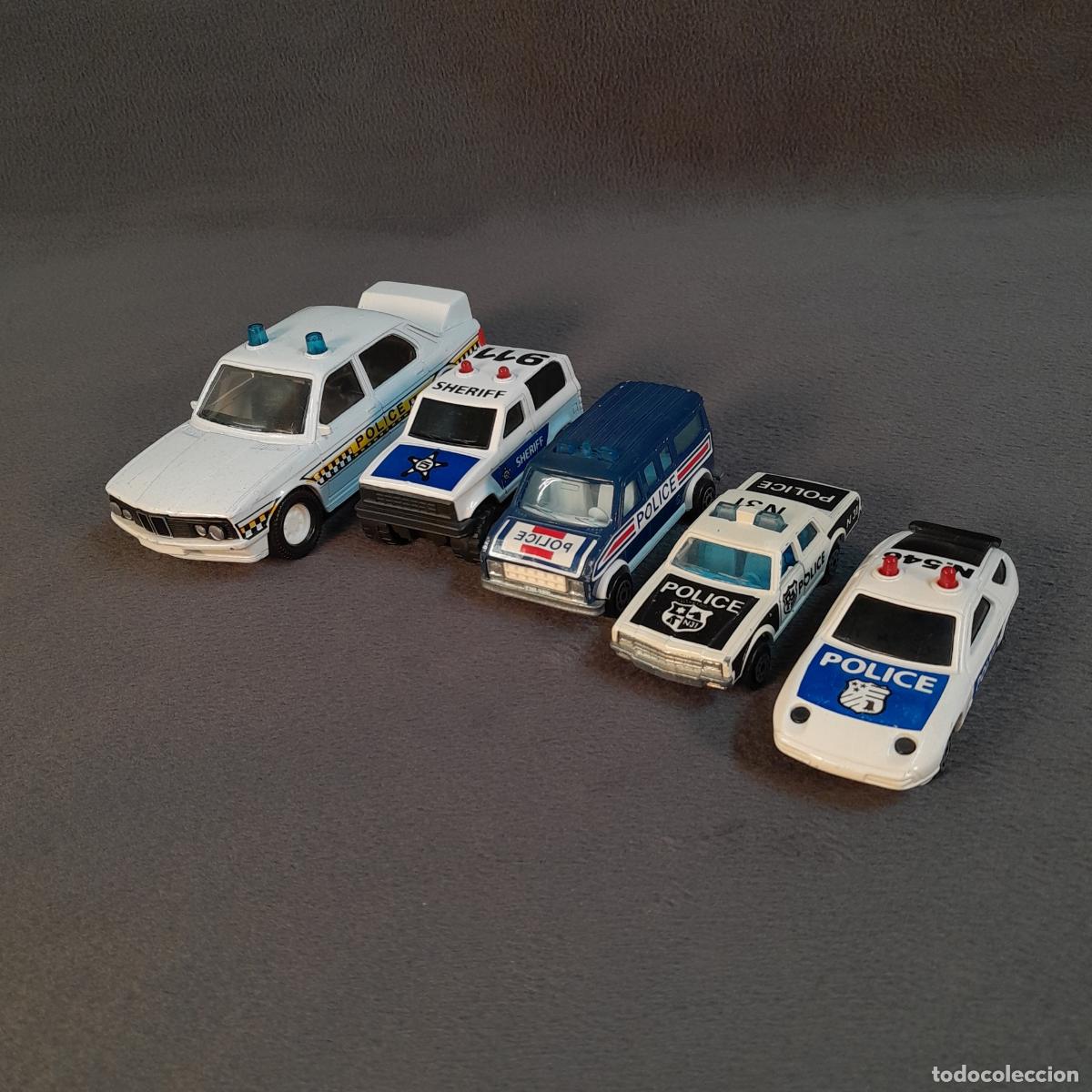 Modellautos: CH-341. LOTE COCHES DE POLIC&Iacute;A DE DIFERENTES MARCAS. MATCHBOX Y MAJORETTE. 1986