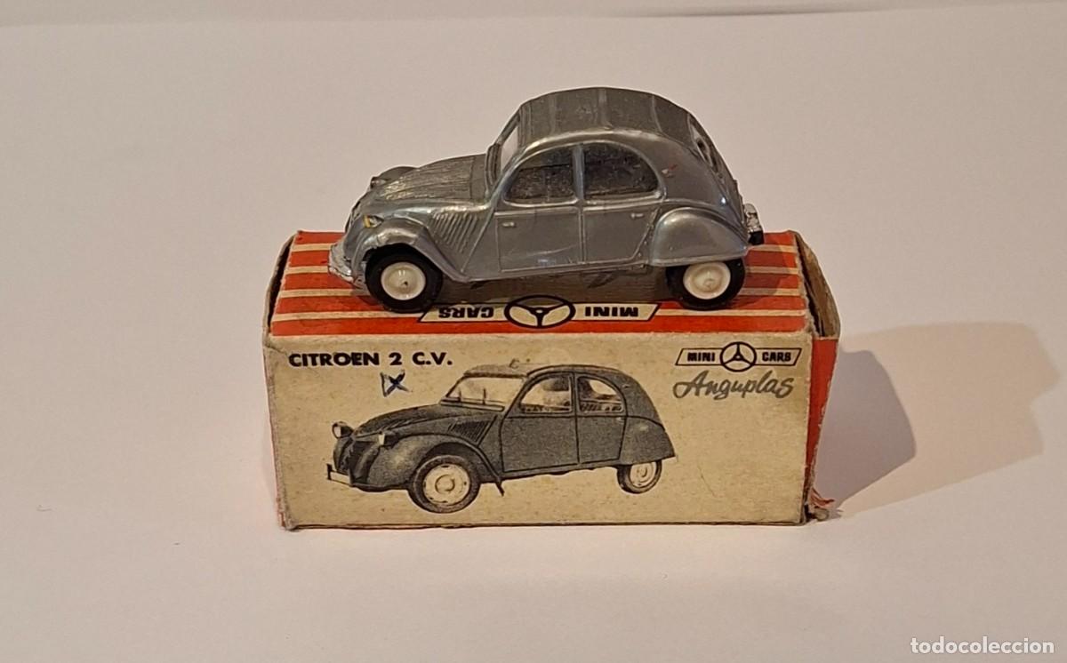 Coches a escala: CITRO&Eacute;N 2 C.V, CON CAJA, raro &ldquo;Gris metalizado&rdquo;. ANGUPLAS MINICARS N&ordm; 21. ESCALA 1/86 H0