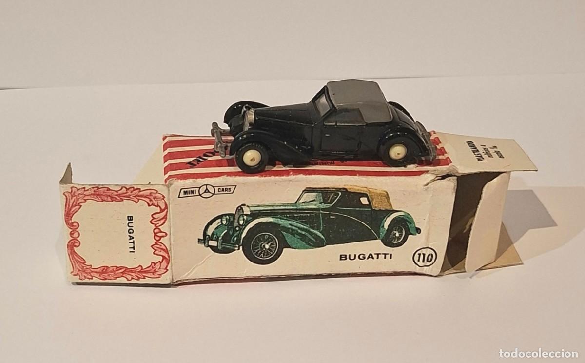 Coches a escala: BUGATTI CON CAJA, ANGUPLAS MINICARS N&ordm; 110. ESCALA 1/86 H0