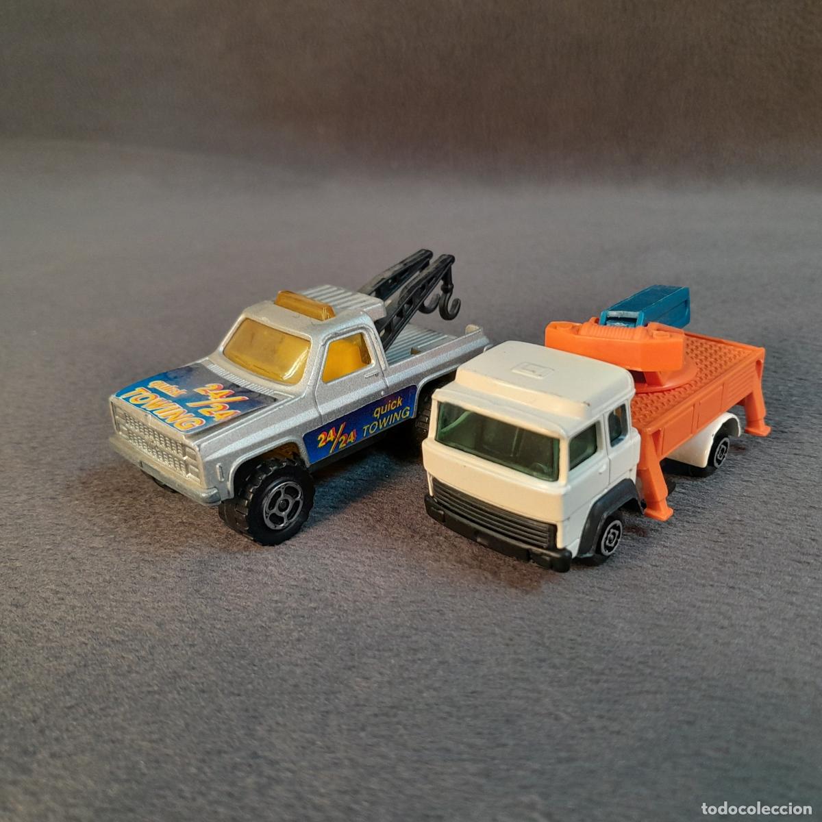 Modellautos: CH-342. LOTE CAMIONES GR&Uacute;A DE ASISTENCIA EN CARRETERA. MAJORETTE Y GUISVAL. 1980